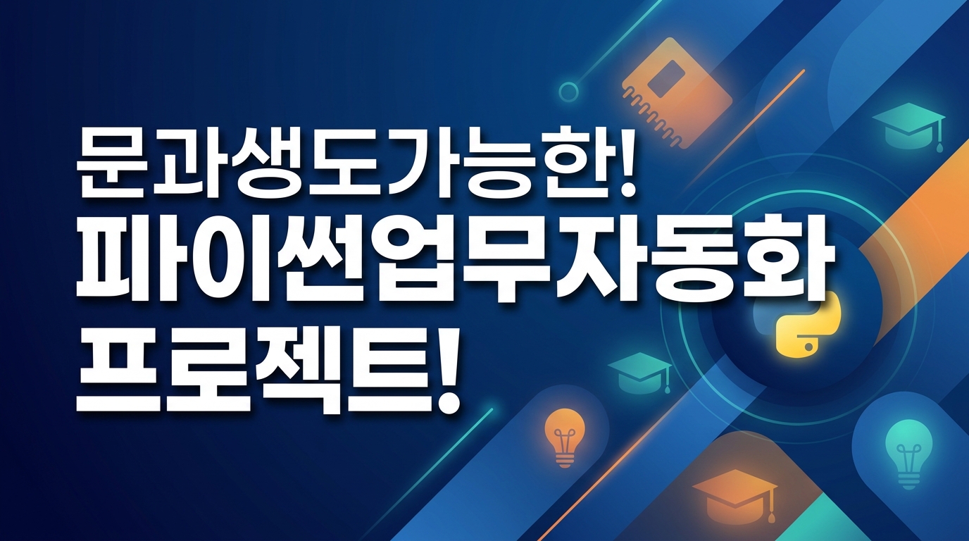 비개발자를 위한 파이썬 업무자동화 실무 오프라인 교육